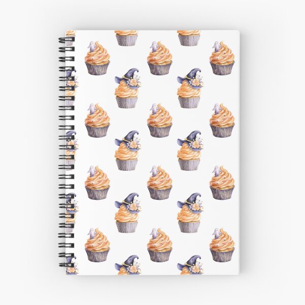 Item preview, Enchanting Halloween Cupcake Ghost Witch Hat Seamless Pattern Delight designed and sold by EL-Lebedenko.