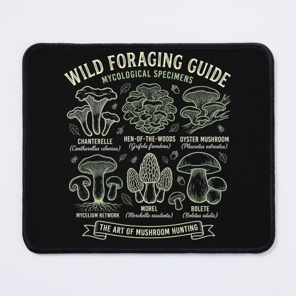 Item preview, Vintage Mushroom Identification Botanical Foraging T-Shirt designed and sold by KreatoLab.