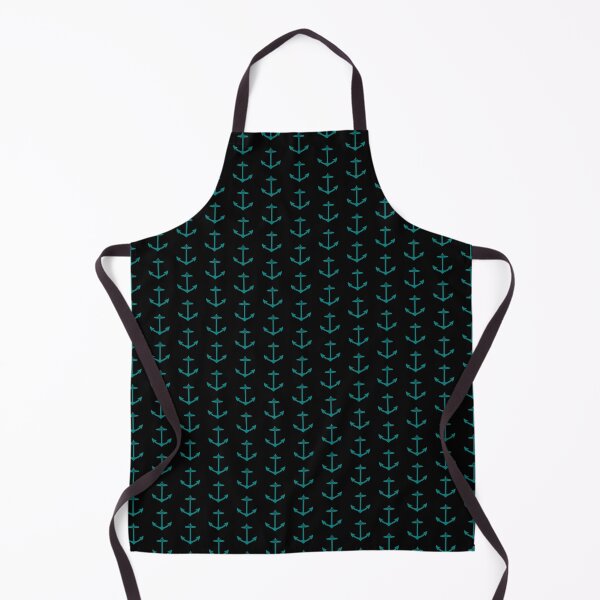 Aperçu de l'œuvre Silhouette d'ancre nautique turquoise créée et vendue par pattern-archive.