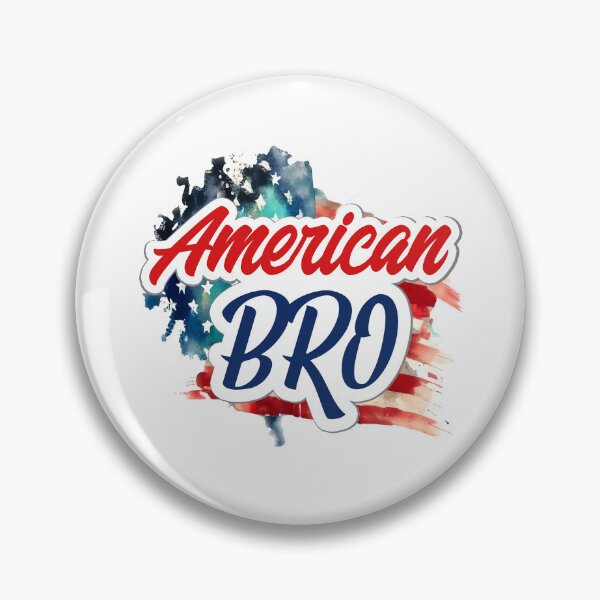 Item preview, American Bro - Patriotic Watercolor USA Flag designed and sold by EleFile.