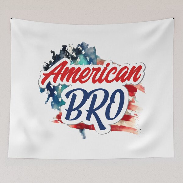 Item preview, American Bro - Patriotic Watercolor USA Flag designed and sold by EleFile.