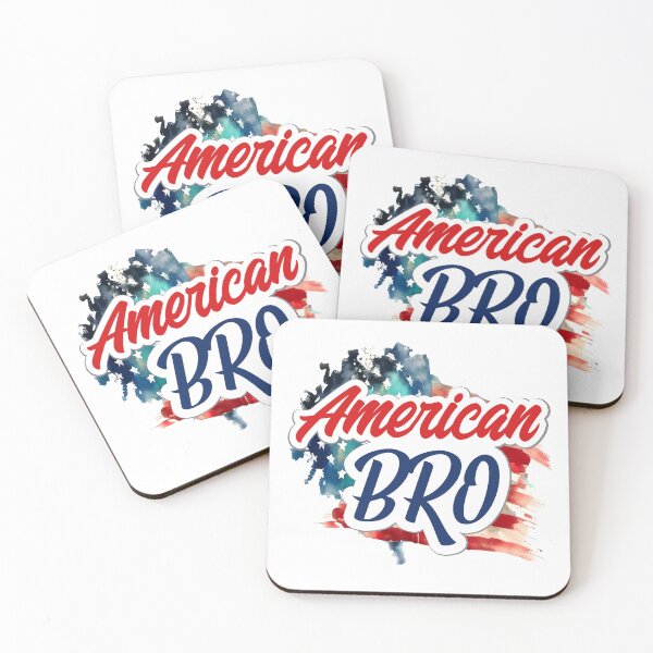 Item preview, American Bro - Patriotic Watercolor USA Flag designed and sold by EleFile.