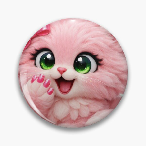 Item preview, Mimi Mew Cute Cat Manicure Kawaii Pink Kitty designed and sold by Lalala cute.
