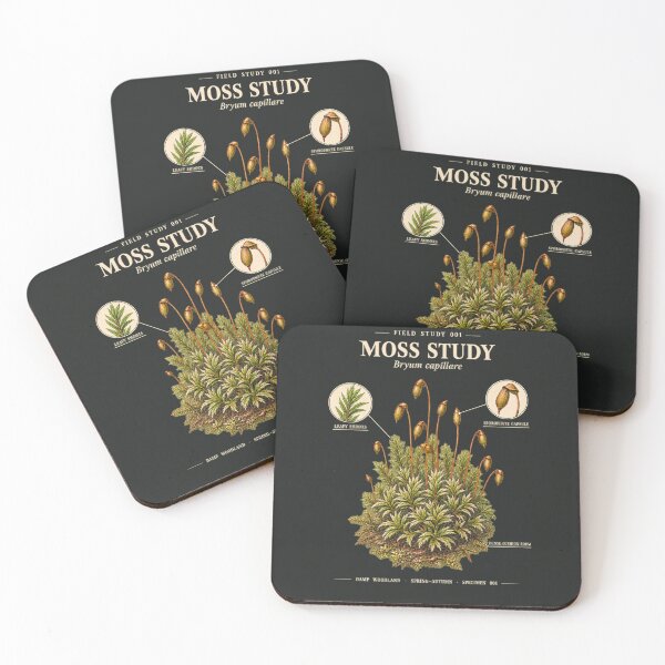 Item preview, Moss Scientific Illustration Natural History Field Study designed and sold by CalmCapy Co.
