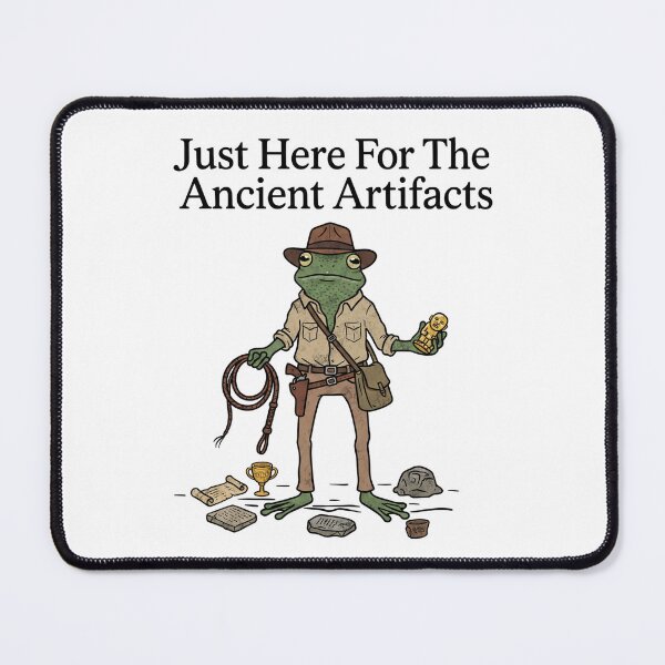 Item preview, Just Here for the Ancient Artifacts Funny Frog Archaeologist  designed and sold by Milasneeze.