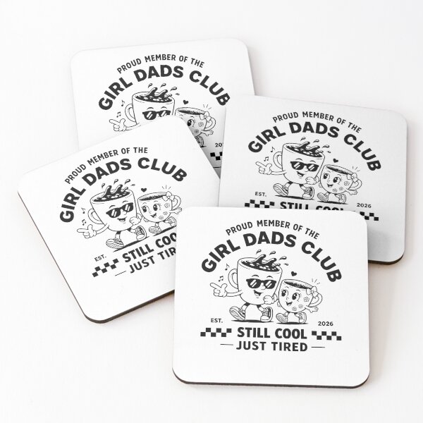 Item preview, Proud Girl Dads Club Coffee Humor designed and sold by phoebelevine.