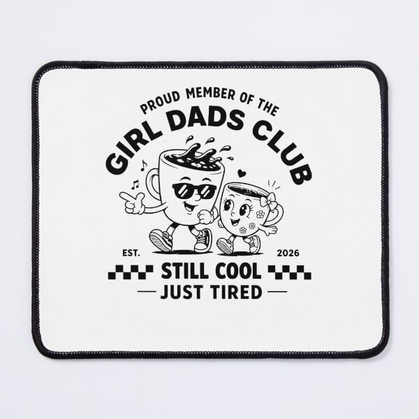 Item preview, Proud Girl Dads Club Coffee Humor designed and sold by phoebelevine.