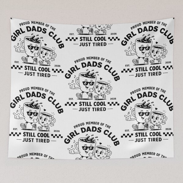 Item preview, Proud Girl Dads Club Coffee Humor designed and sold by phoebelevine.