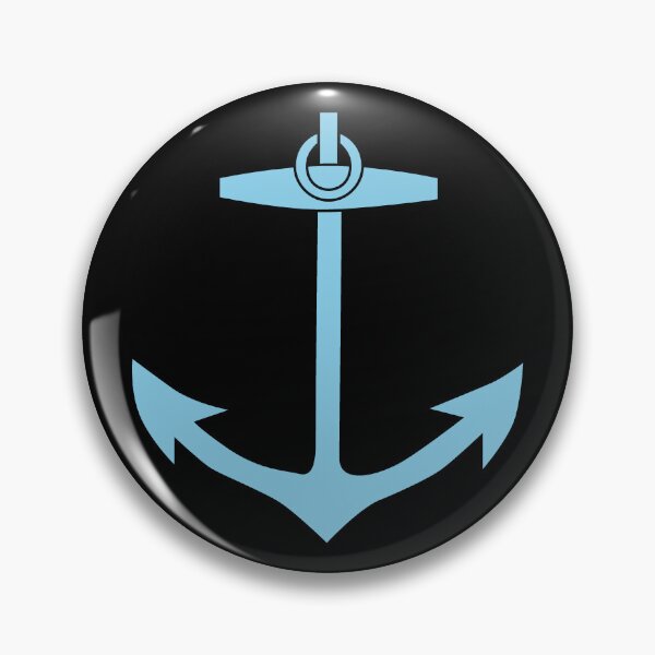 Artikelvorschau, Himmelblaues Design mit nautischer Anker-Silhouette entworfen und verkauft von pattern-archive.