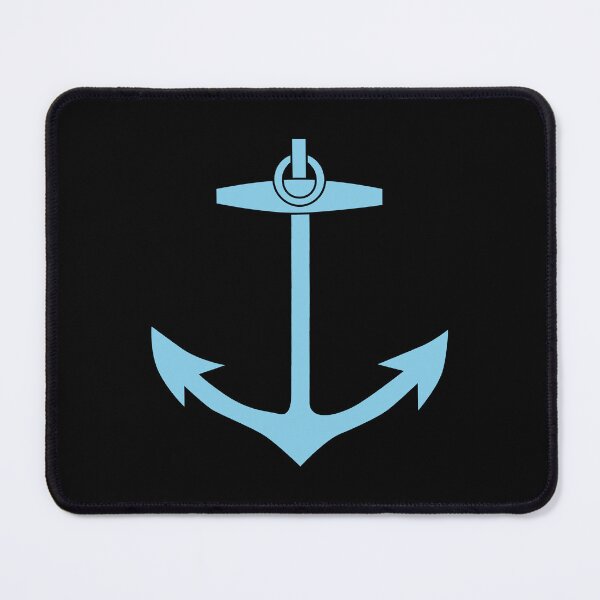 Item preview, Sky Blue Nautical Anchor Silhouette Design designed and sold by pattern-archive.
