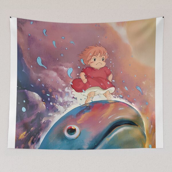 Item preview, Cute kawaii little girl [[ponyos's]] -%[ghiblis]%- riding fish aways designed and sold by pryielvart.