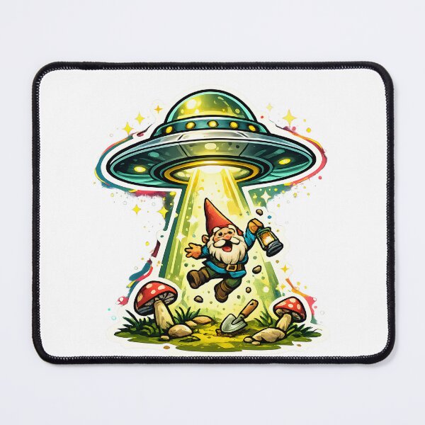 Item preview, Alien Gnome UFO Mushroom Garden designed and sold by CreativeMindsetLab.