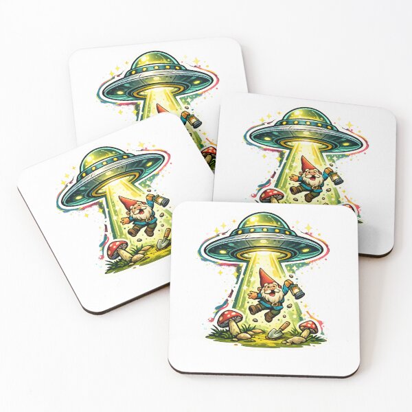 Item preview, Alien Gnome UFO Mushroom Garden designed and sold by CreativeMindsetLab.