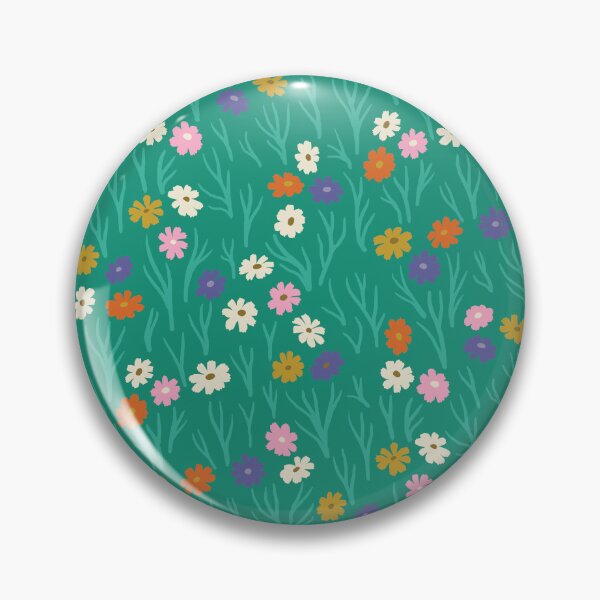Item preview, Cosmos Flowers in Rainbow Hues on Jade designed and sold by Ema Tudose.