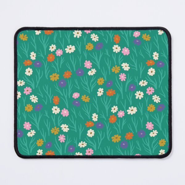 Item preview, Cosmos Flowers in Rainbow Hues on Jade designed and sold by Ema Tudose.