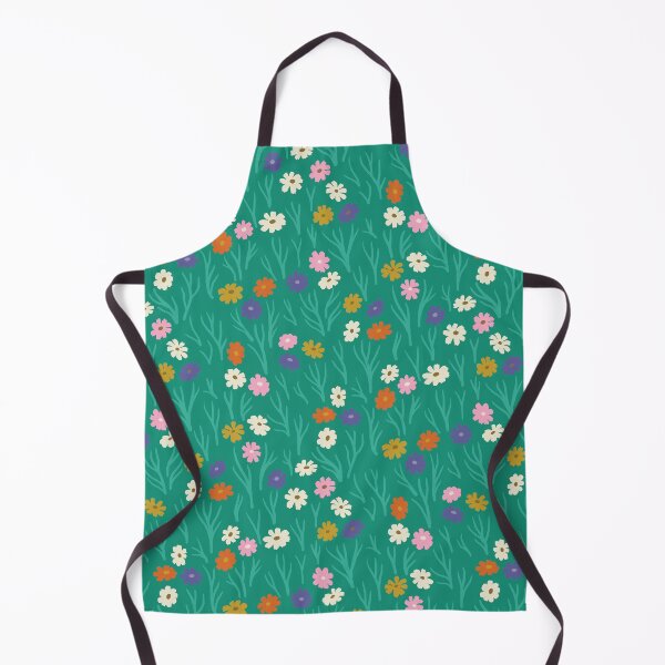 Item preview, Cosmos Flowers in Rainbow Hues on Jade designed and sold by Ema Tudose.