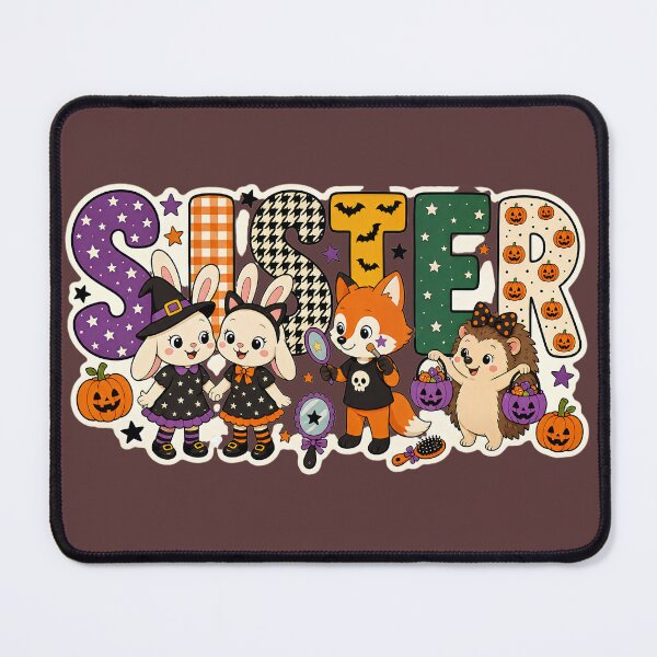 Item preview, Sister Squad Letter Block Shirt | Halloween Matching Costume Design designed and sold by MOCH- ART.