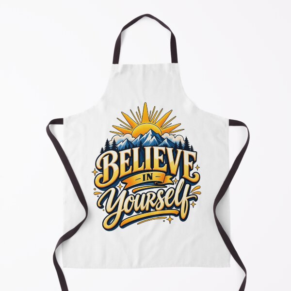 Item preview, Believe In Yourself Mountain Sunrise Motivational Typography designed and sold by adlkh.