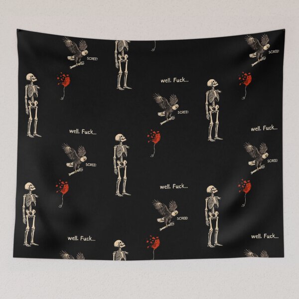 Item preview, Funny Skeleton and Eagle Balloon Fiasco designed and sold by phoebelevine.