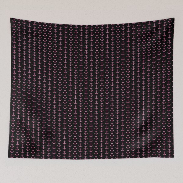 Aperçu de l'œuvre Silhouette d'ancre nautique rose créée et vendue par pattern-archive.