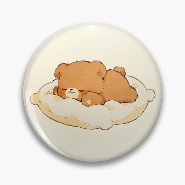 Item preview, Cute Sleeping Teddy Bear Cozy Kawaii designed and sold by jianina-alondra.