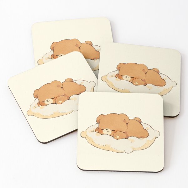 Item preview, Cute Sleeping Teddy Bear Cozy Kawaii designed and sold by jianina-alondra.