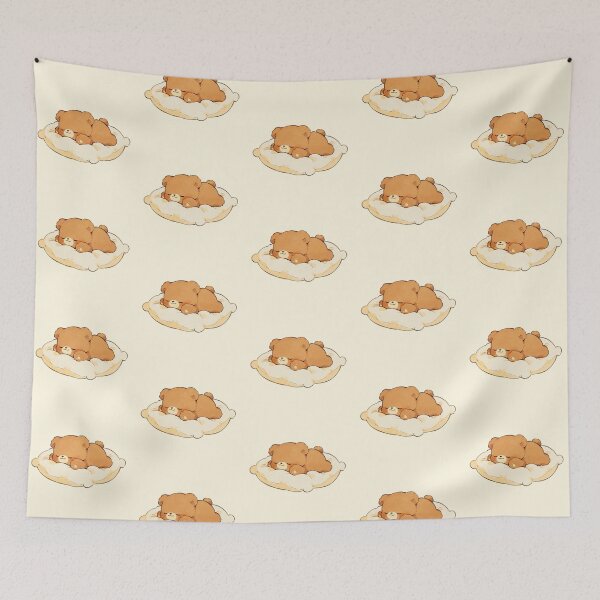 Item preview, Cute Sleeping Teddy Bear Cozy Kawaii designed and sold by jianina-alondra.