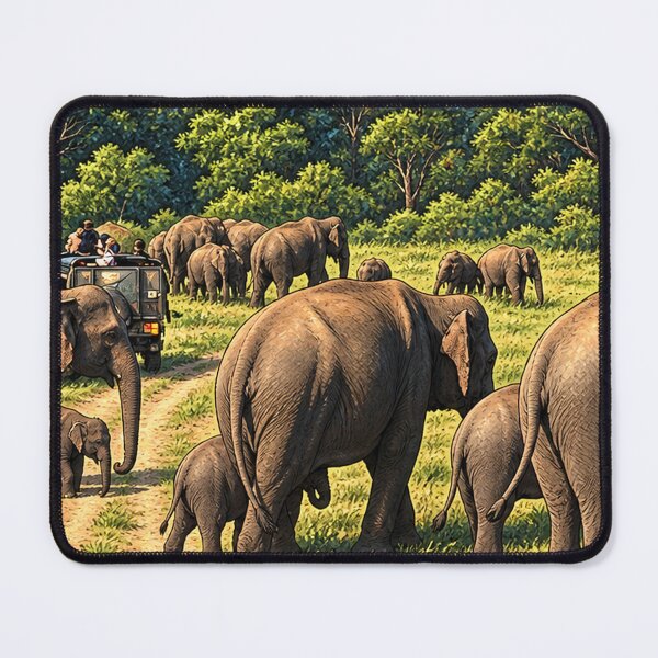 Item preview, Elephant Family on Safari designed and sold by Orb's .
