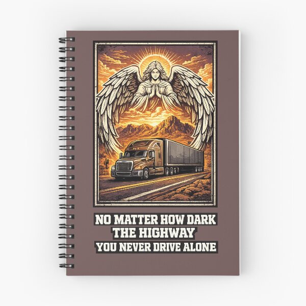 Item preview, You Never Drive Alone - Guardian Angel Trucker Art designed and sold by NomadForge.