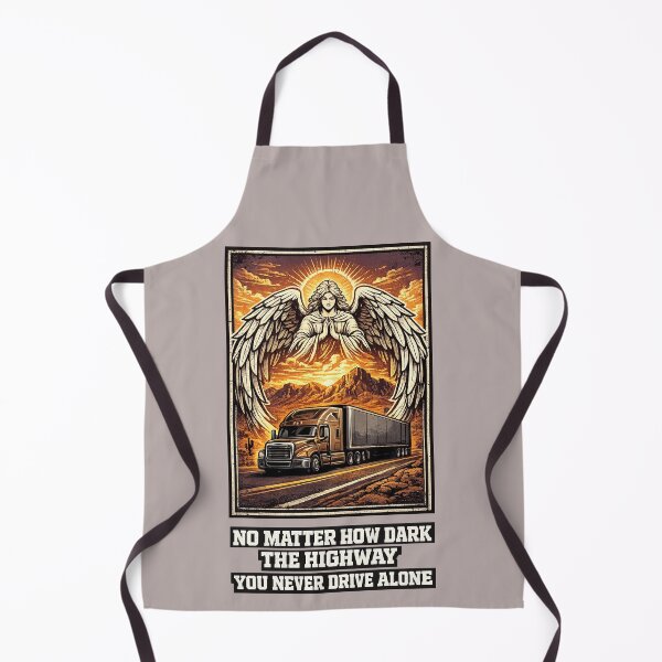 Item preview, You Never Drive Alone - Guardian Angel Trucker Art designed and sold by NomadForge.
