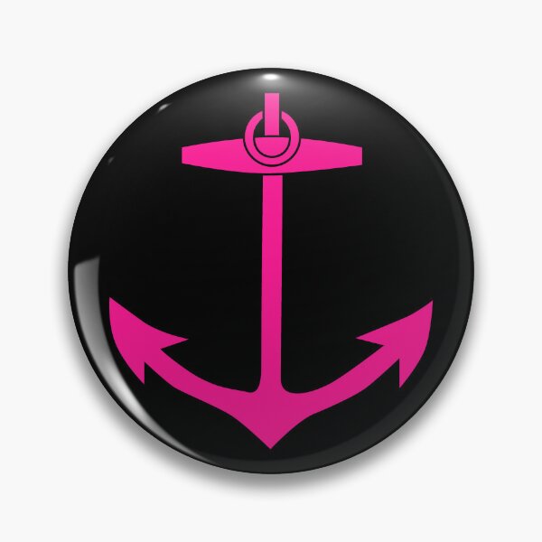 Item preview, Hot Pink Nautical Anchor Silhouette Design designed and sold by pattern-archive.