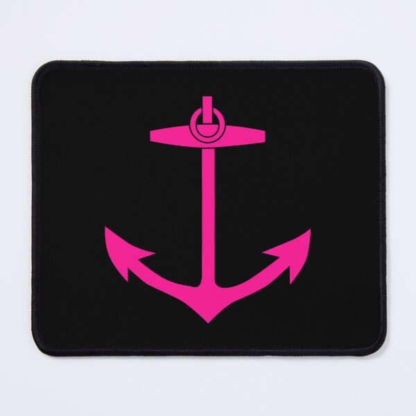 Item preview, Hot Pink Nautical Anchor Silhouette Design designed and sold by pattern-archive.