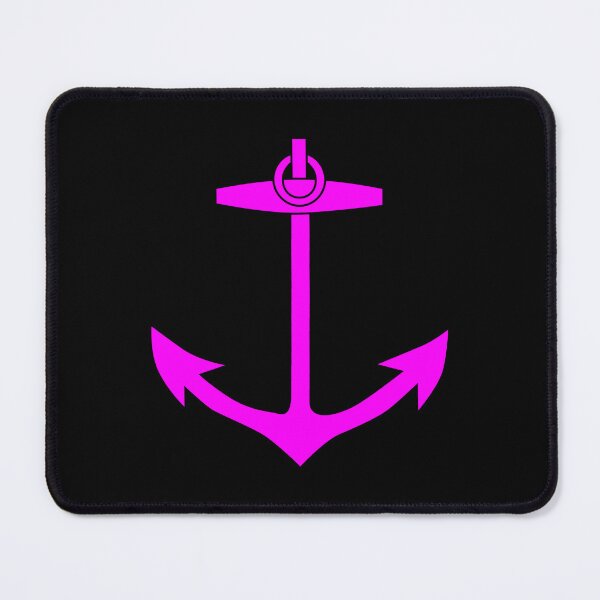 Item preview, Magenta Nautical Anchor Silhouette Design designed and sold by pattern-archive.