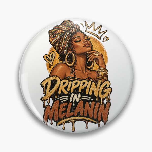 Item preview, Dripping In Melanin Black Woman Lips Illustration Melanin Pride designed and sold by ZIGLWORKS.