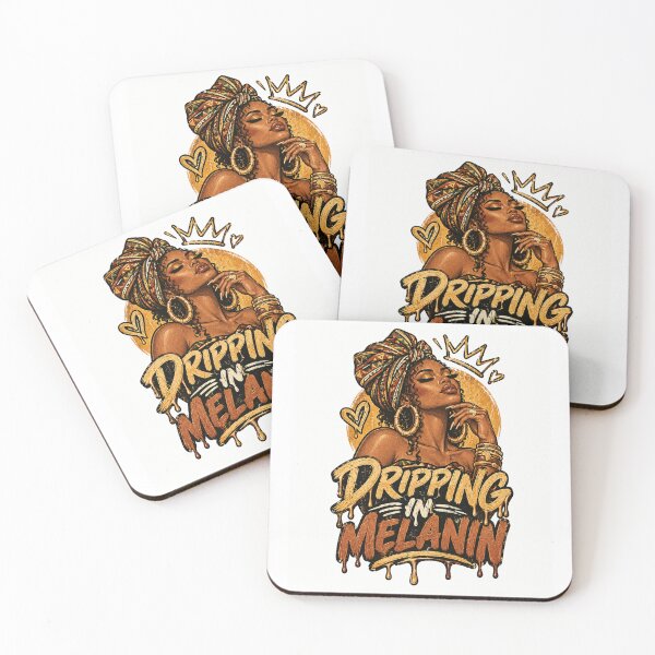 Item preview, Dripping In Melanin Black Woman Lips Illustration Melanin Pride designed and sold by ZIGLWORKS.