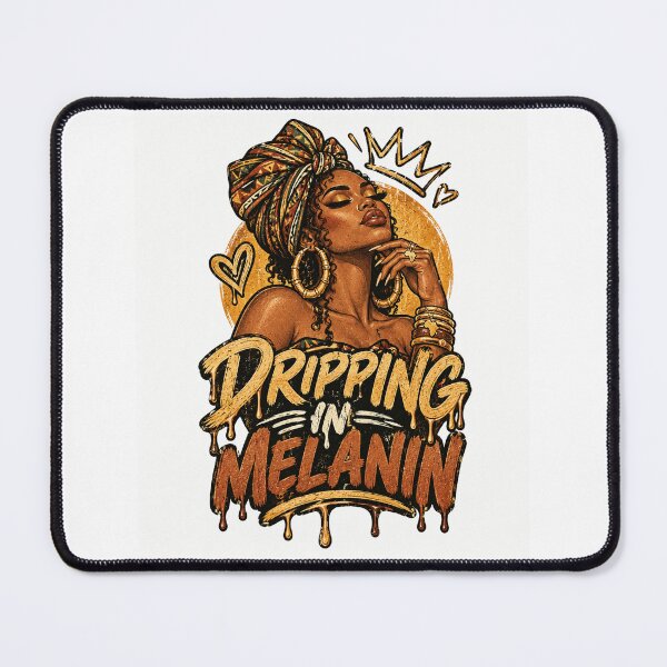 Item preview, Dripping In Melanin Black Woman Lips Illustration Melanin Pride designed and sold by ZIGLWORKS.