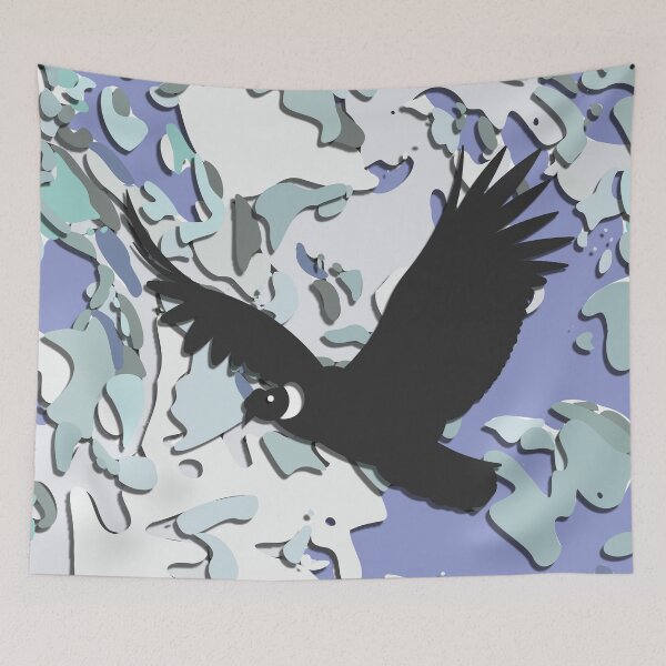 Item preview, Black Andean Condor Flying Over Broken Clouds designed and sold by Keltoi-art.