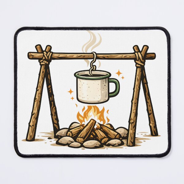 Item preview, Campfire Coffee Outdoor Adventure designed and sold by CreativeMindsetLab.