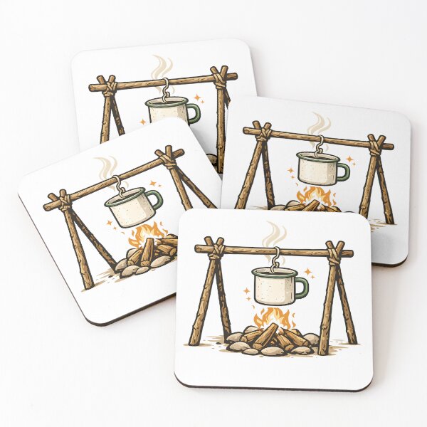 Item preview, Campfire Coffee Outdoor Adventure designed and sold by CreativeMindsetLab.