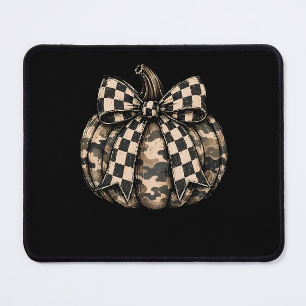 Item preview, Buffalo Check Camo Pumpkin Decor designed and sold by phoebelevine.