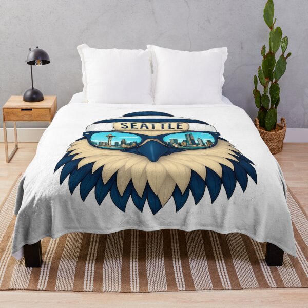 Item preview, Seattle Eagle City Skyline Aviator Streetwear Artwork designed and sold by ShellyBar80895.