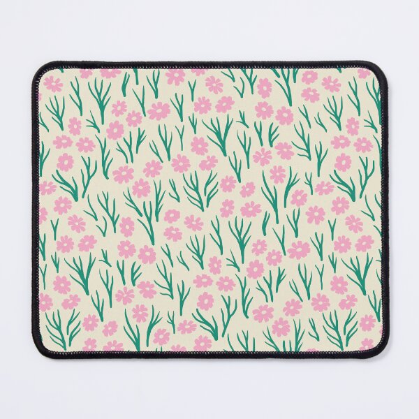 Item preview, Cosmos Flowers in Pink on Cream designed and sold by Ema Tudose.