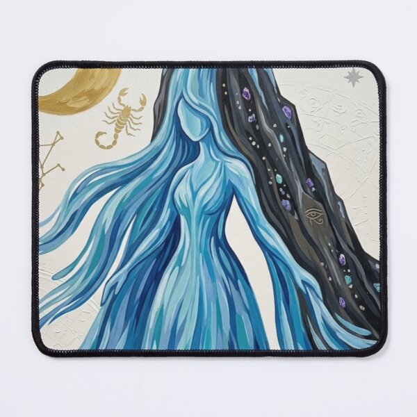 Item preview, Celestial Water Goddess Astrology Constellations Art designed and sold by SofiaByCruti.