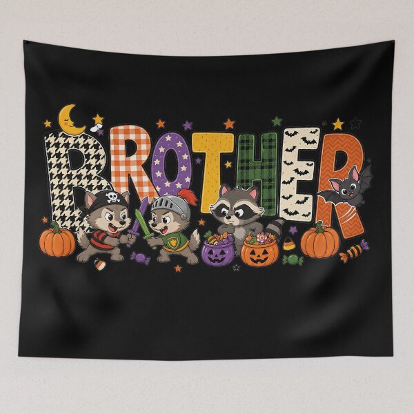 Item preview, Brother Duo Letter Block Shirt | Halloween Sibling Rivalry Design designed and sold by MOCH- ART.