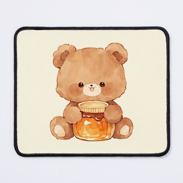 Item preview, Cute Teddy Bear With Honey Jar designed and sold by jianina-alondra.