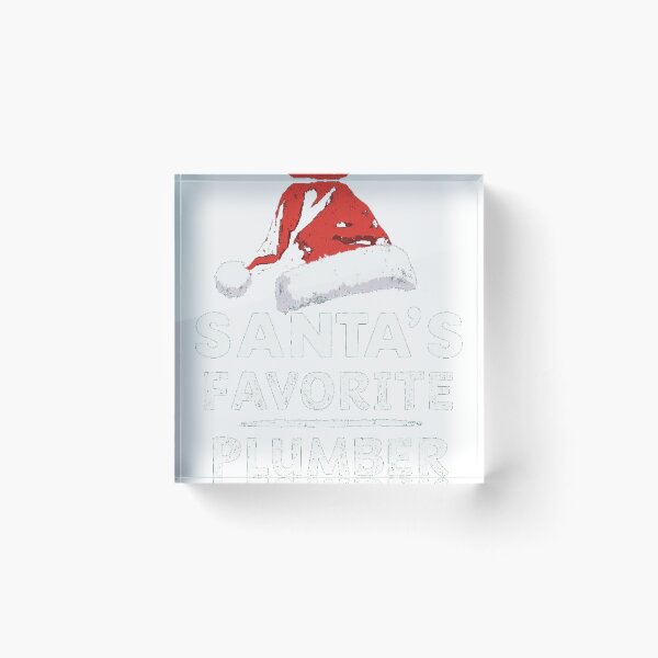 Item preview, Santa's Favorite Plumber Christmas Holiday designed and sold by lht6474.