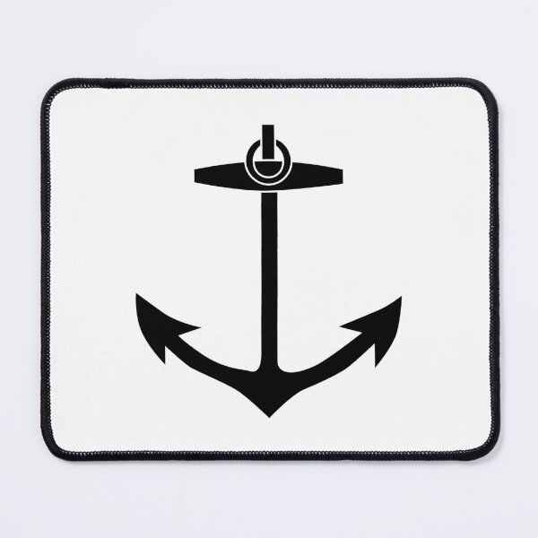 Item preview, Black Nautical Anchor Silhouette Design designed and sold by pattern-archive.