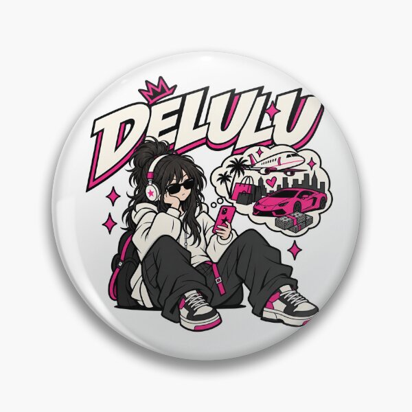 Item preview, Delulu Girl Gen Z Pink Dream Life – Trendy Aesthetic designed and sold by Sed94.