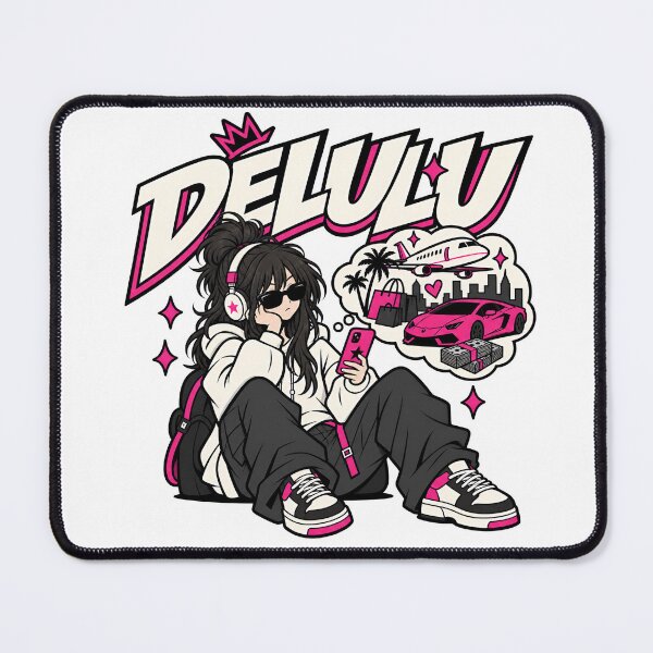 Item preview, Delulu Girl Gen Z Pink Dream Life – Trendy Aesthetic designed and sold by Sed94.