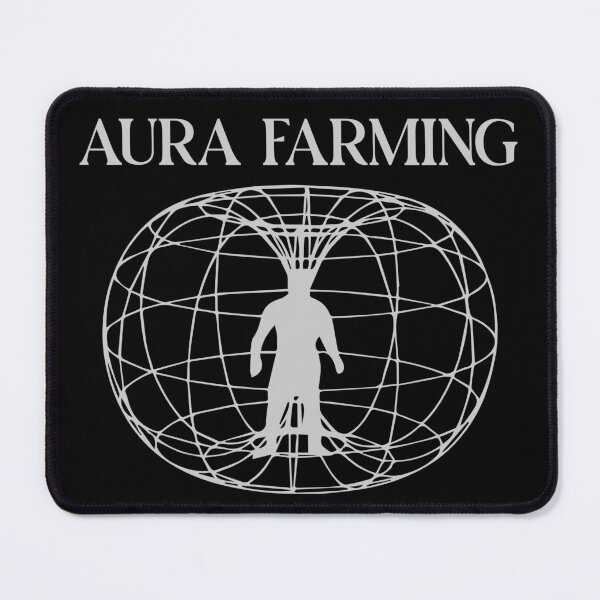 Item preview, Aura Farming (white print) designed and sold by R-A Designs.